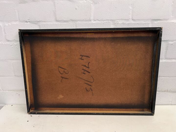 Nature River Stream Photo Print in Wooden Frame (Damaged) (Width: 88cm) (Height: 58cm) - 2ndhandwarehouse.com