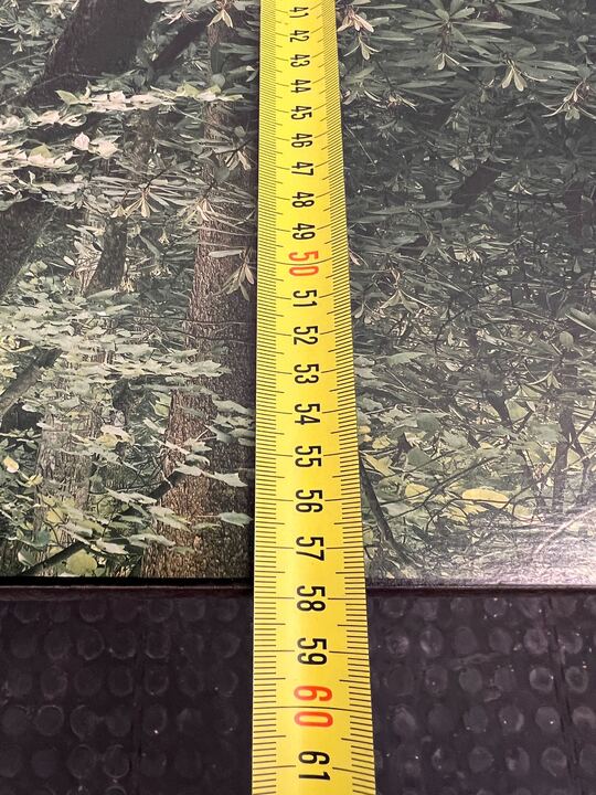 Nature River Stream Photo Print in Wooden Frame (Damaged) (Width: 88cm) (Height: 58cm) - 2ndhandwarehouse.com