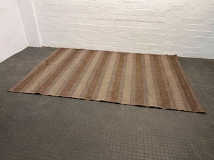 Decora Flatweave Brown Fenix Carpet (289cm x 198cm)