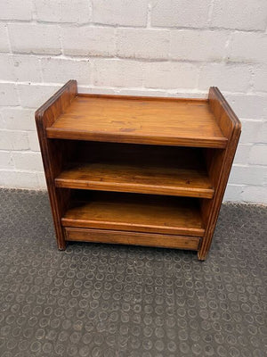 Solid Oak Brown Classy Drink Trolley