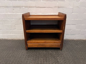 Solid Oak Brown Classy Drink Trolley