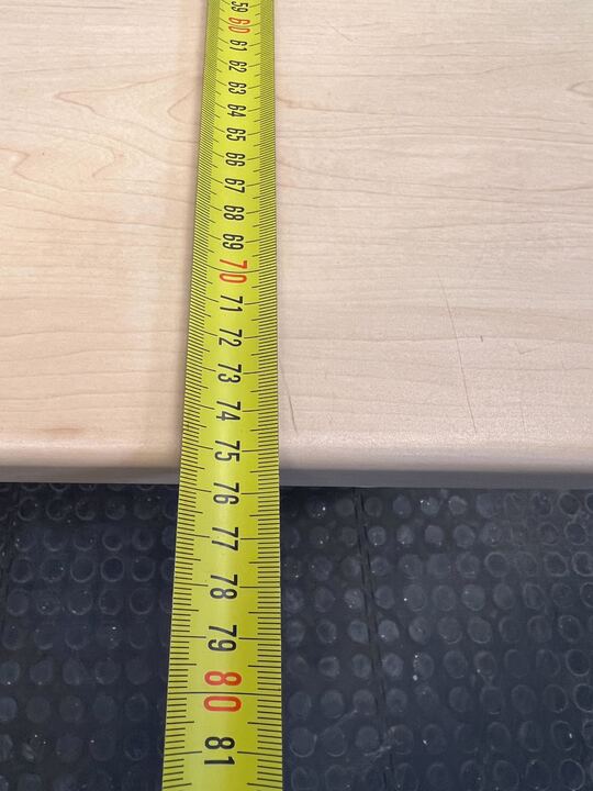 Light Brown L-Shaped Wooden  Desk with Two Drawers (Width: 171cm)(Height: 73cm) - PRICE DROP