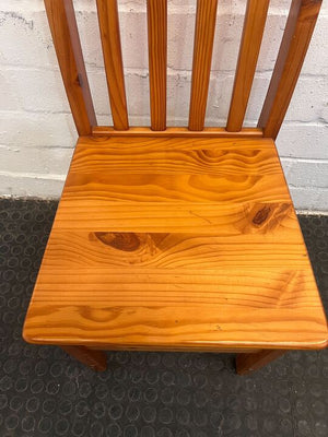 Oregon Pine Wooden Dining Chairs