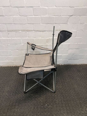 Bush Baby Outdoor Beige Camping Chair (Fabric Tear on Back)