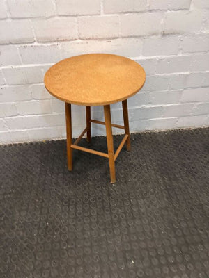 Light Brown Round Four Legged Table (Width: 50cm)(Height: 68cm)