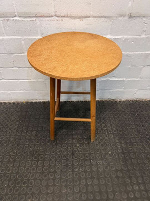 Light Brown Round Four Legged Table (Width: 50cm)(Height: 68cm)