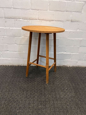 Light Brown Round Four Legged Table (Width: 50cm)(Height: 68cm)