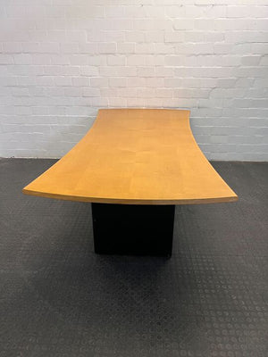 Harvey Probber Light Brown Boardroom Table (Width: 241cm)(Height: 74cm)