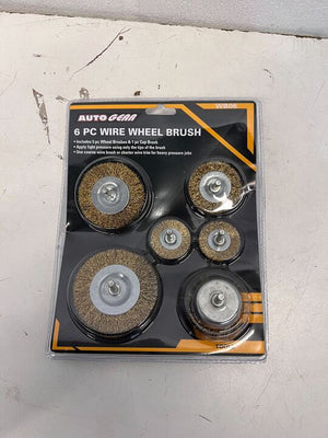 Auto Gear 6 PC Wire Wheel Brush