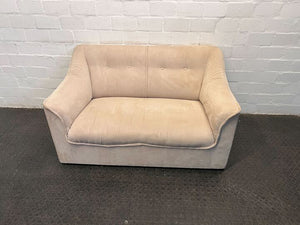 Creamy Two Seater 60s Styled Couch