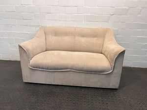 Creamy Two Seater 60s Styled Couch