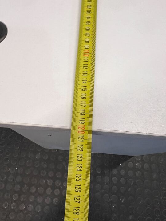 White Office Desk with Two Drawers (Width: 120cm)(Height: 77cm)