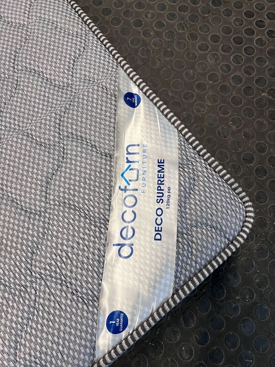 DecoFurn Deco Surpreme Gray Double Mattress (Minor Fabric Wear) - 2ndhandwarehouse.com