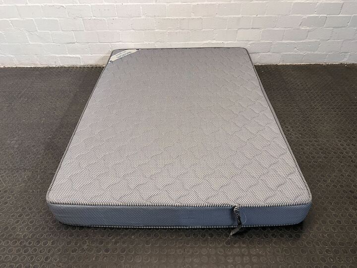 DecoFurn Deco Surpreme Gray Double Mattress (Minor Fabric Wear) - 2ndhandwarehouse.com