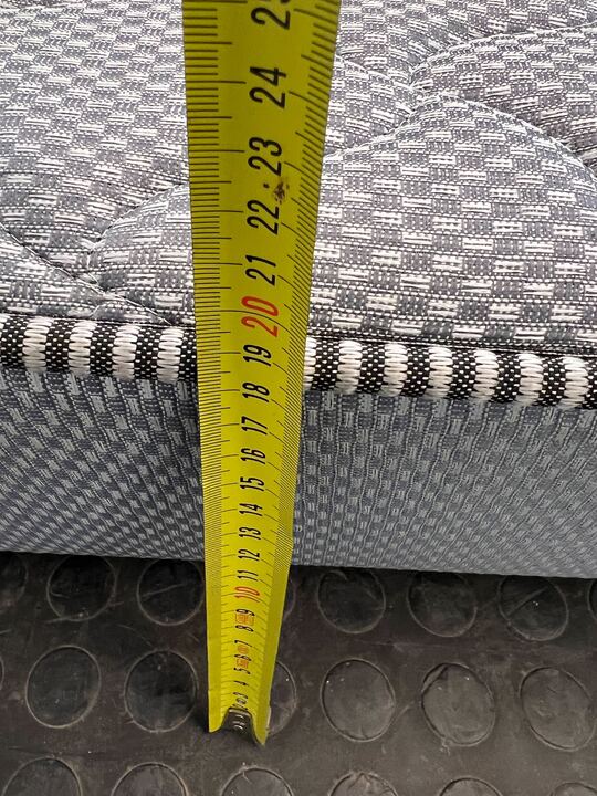 DecoFurn Deco Surpreme Gray Double Mattress (Minor Fabric Wear) - 2ndhandwarehouse.com