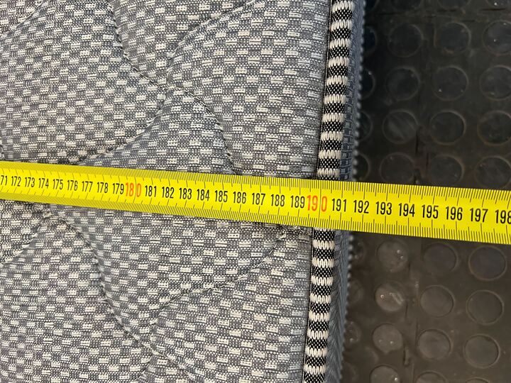 DecoFurn Deco Surpreme Gray Double Mattress (Minor Fabric Wear) - 2ndhandwarehouse.com