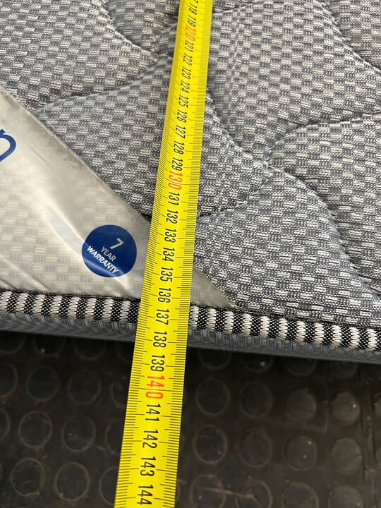 DecoFurn Deco Surpreme Gray Double Mattress (Minor Fabric Wear) - 2ndhandwarehouse.com