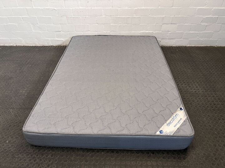 DecoFurn Deco Surpreme Gray Double Mattress (Minor Fabric Wear) - 2ndhandwarehouse.com