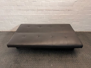 Brown Leather Sleeper Couch