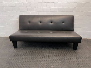 Brown Leather Sleeper Couch