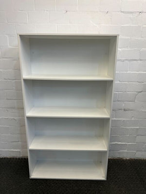 White Wooden Four Tier Office Cupboard (Width: 92cm)(Height: 161cm)