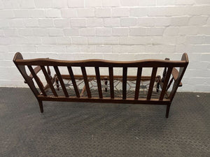 Wooden Vintage Italian Styled Three Seater Couch Frame - REDUCED