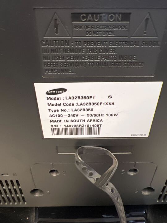 Samsung 32" LCD Black TV (Model: LA32B350F1) - PRICE DROP