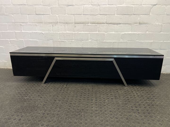 Black Roman Styled Modern TV Stand  with Three Drawers (Width: 180cm)(Height: 41cm)