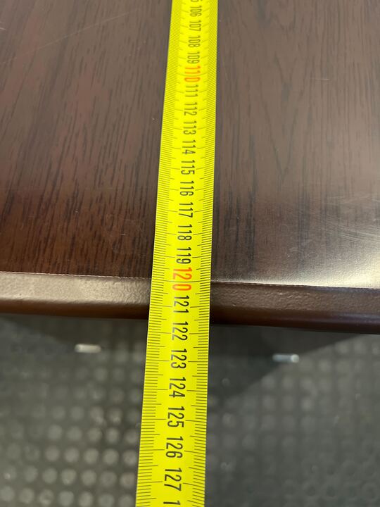 Amalet Dark Brown Wooden Slim Office Desk (Width: 122cm)(Height: 77cm)