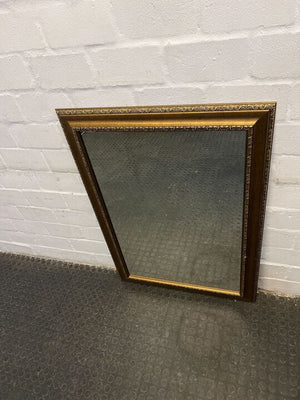 Golden Framed French Pattened Floral Mirror (Width: 106cm)(Height: 76cm)