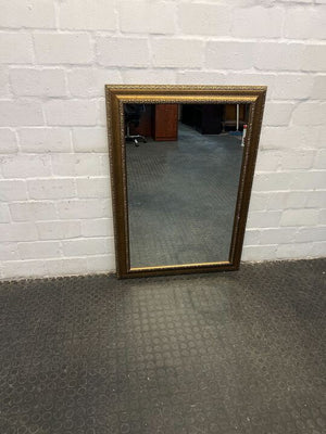 Golden Framed French Pattened Floral Mirror (Width: 106cm)(Height: 76cm)