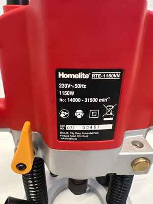 Homelite Red Plunge Router (RTE-1150VN)