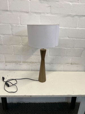 Phillip Lloyd Powell Wooden Table Lamp