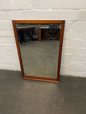 Wooden Framed Victorian Mirror (Scratched Back)(Width: 69cm)(Height: 103.5cm)