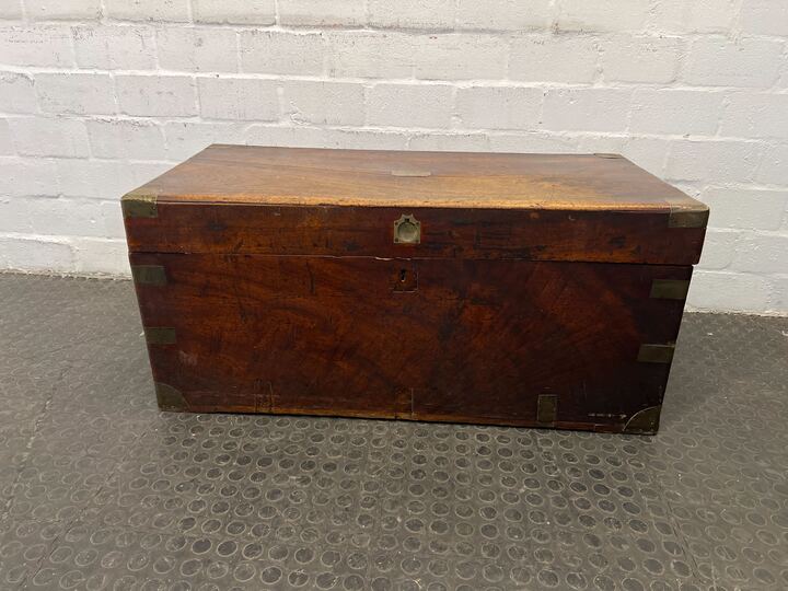 Mahogany 19th Century Styled Cedar Chest (Missing Handle & Lock)