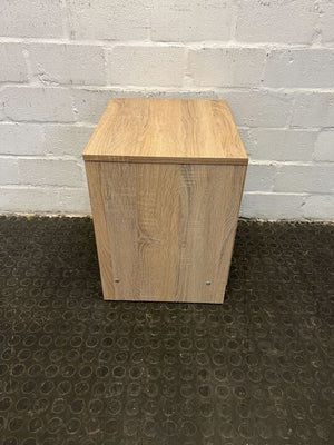 Modern Light Brown One Drawer Side Table