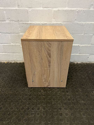 Modern Light Brown One Drawer Side Table