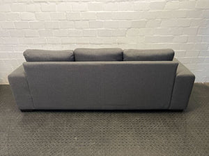 Gray Ash Three Seater Upholstered Couch