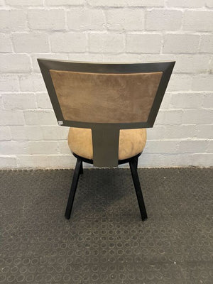 Balenciaga Dining Room Chair with Steel Frame & Creamy Cushion