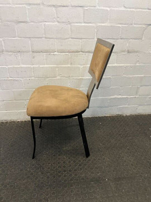 Balenciaga Dining Room Chair with Steel Frame & Creamy Cushion