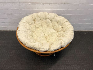 Luxury Shaggy Runner Rotan Lounge Chair