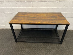 Brussels Wooden Coffee Table with Steel Frame (Width: 100cm)(Height: 50.5cm)