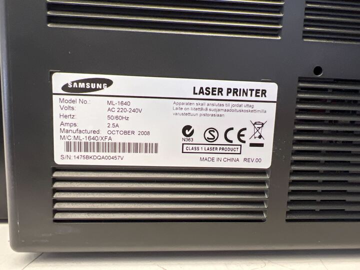 Samsung Black Laser Printer (Model: ML-1640) - PRICE DROP