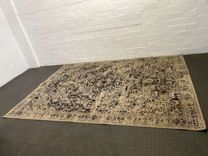 Augustine Dark Gray Artistic Patterned Carpet (287cm x 207cm)