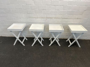 White Wooden Butler's Trays