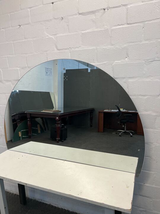 Birch Dome Frameless Mirror (Width: 141cm)(Height: 93cm) - ITEM IS CRACKED