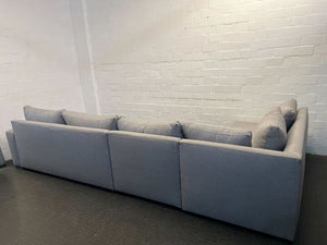 Gray Kalahari Fabric Range L-Shaped  Ten Seater Day Bed Couch