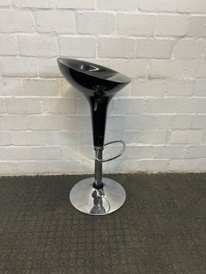 Black Modern Adjustable Bar Stool