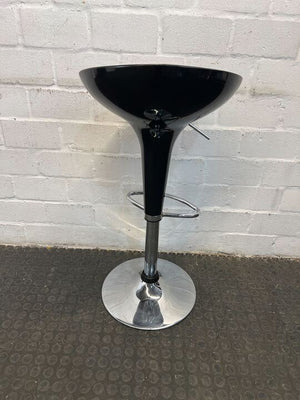 Black Modern Adjustable Bar Stool