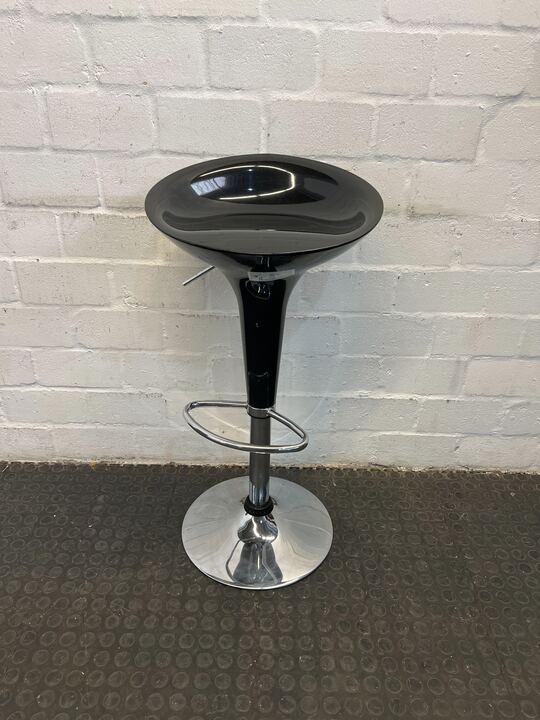 Black Modern Adjustable Bar Stool - PRICE DROP - 2ndhandwarehouse.com